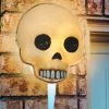Jawless Skull Porch Light Cover Or Wall Decoration -Animatronics Shop skull porch light cover