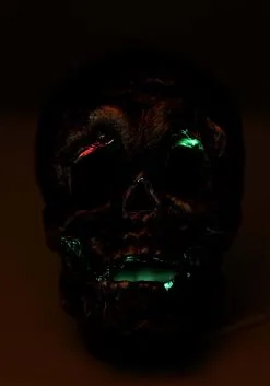 Skull With Color Changing LED Lights Decoration 8 Skull With Color Changing LED Lights Decoration -Animatronics Shop skull with color changing led lights alt 2