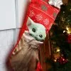 Star Wars Baby Yoda Stocking 1 Star Wars Baby Yoda Stocking -Animatronics Shop star wars baby yoda stocking 0