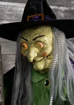 Animated Stirring Up Trouble Witch Decoration -Animatronics Shop stirring up trouble animated witch decoration alt 4