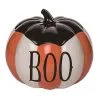 Striped Pumpkin Cookie Jar Container