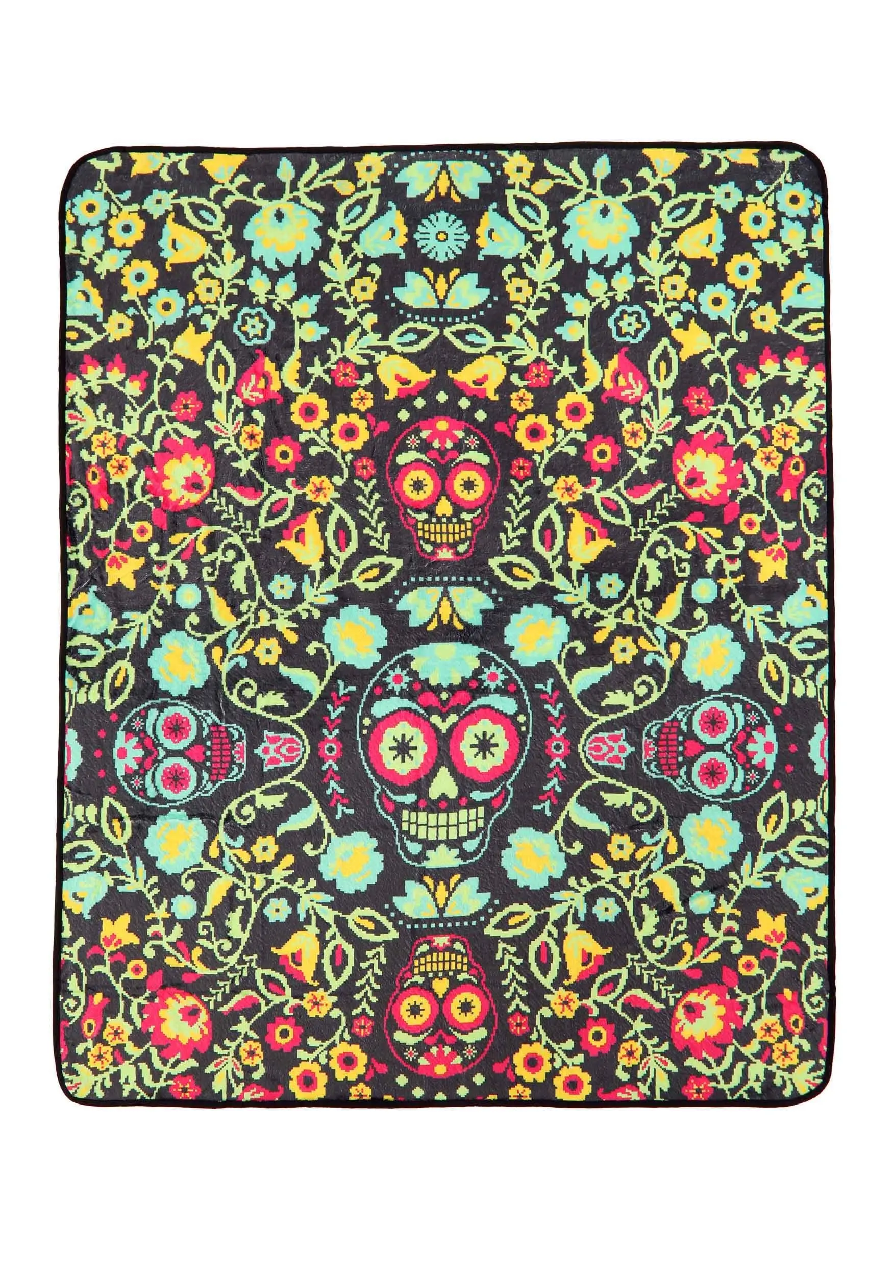 Sugar Skull Throw Blanket 3 Sugar Skull Throw Blanket