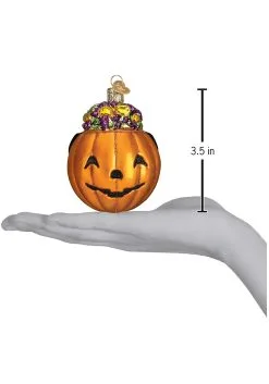 Trick-or-Treat Jack O Lantern Christmas Ornament 9 Trick-or-Treat Jack O Lantern Christmas Ornament -Animatronics Shop trick or treat jack o lantern ornament alt 3