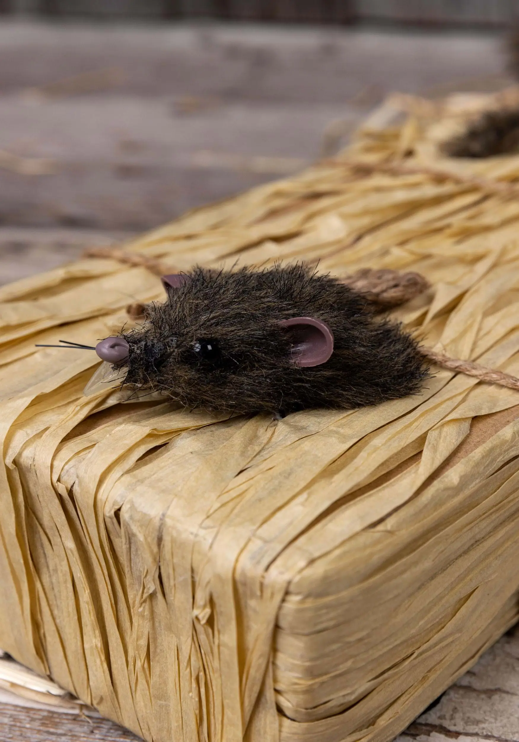 Walking Light Up Animated Haystack Rat Halloween Decoration 4 Walking Light Up Animated Haystack Rat Halloween Decoration - Image 2