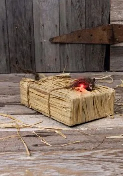 Walking Light Up Animated Haystack Rat Halloween Decoration 10 Walking Light Up Animated Haystack Rat Halloween Decoration -Animatronics Shop walking light up animated haystack rat decoration alt 3