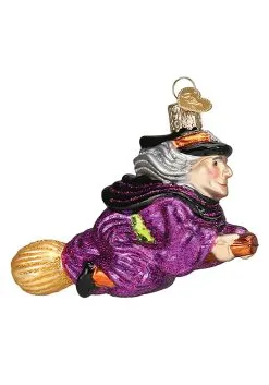 Witch Flying On A Broomstick Ornament