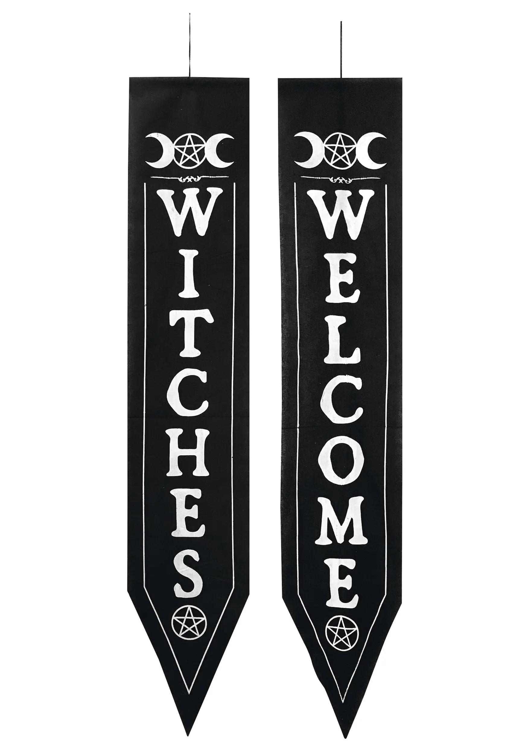 2 Pc Witches Banner Set 3 2 Pc Witches Banner Set