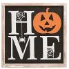 Wooden Pumpkin Home Halloween Sign